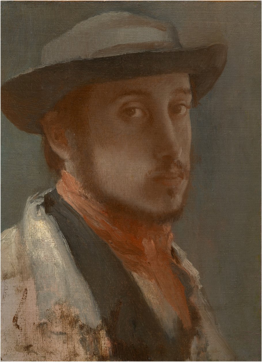 Autorretrato, c. 1858 de Edgar Degas