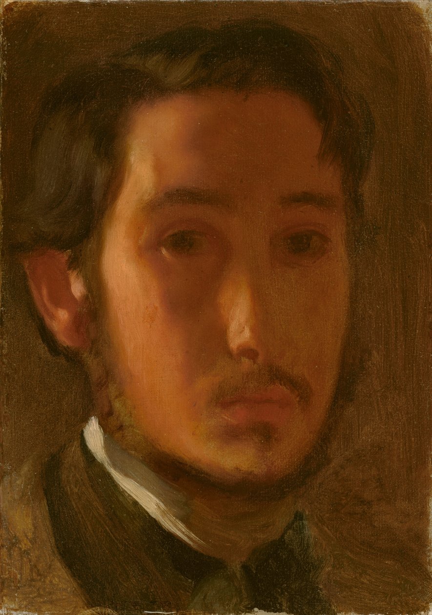 Autorretrato con cuello blanco de Edgar Degas