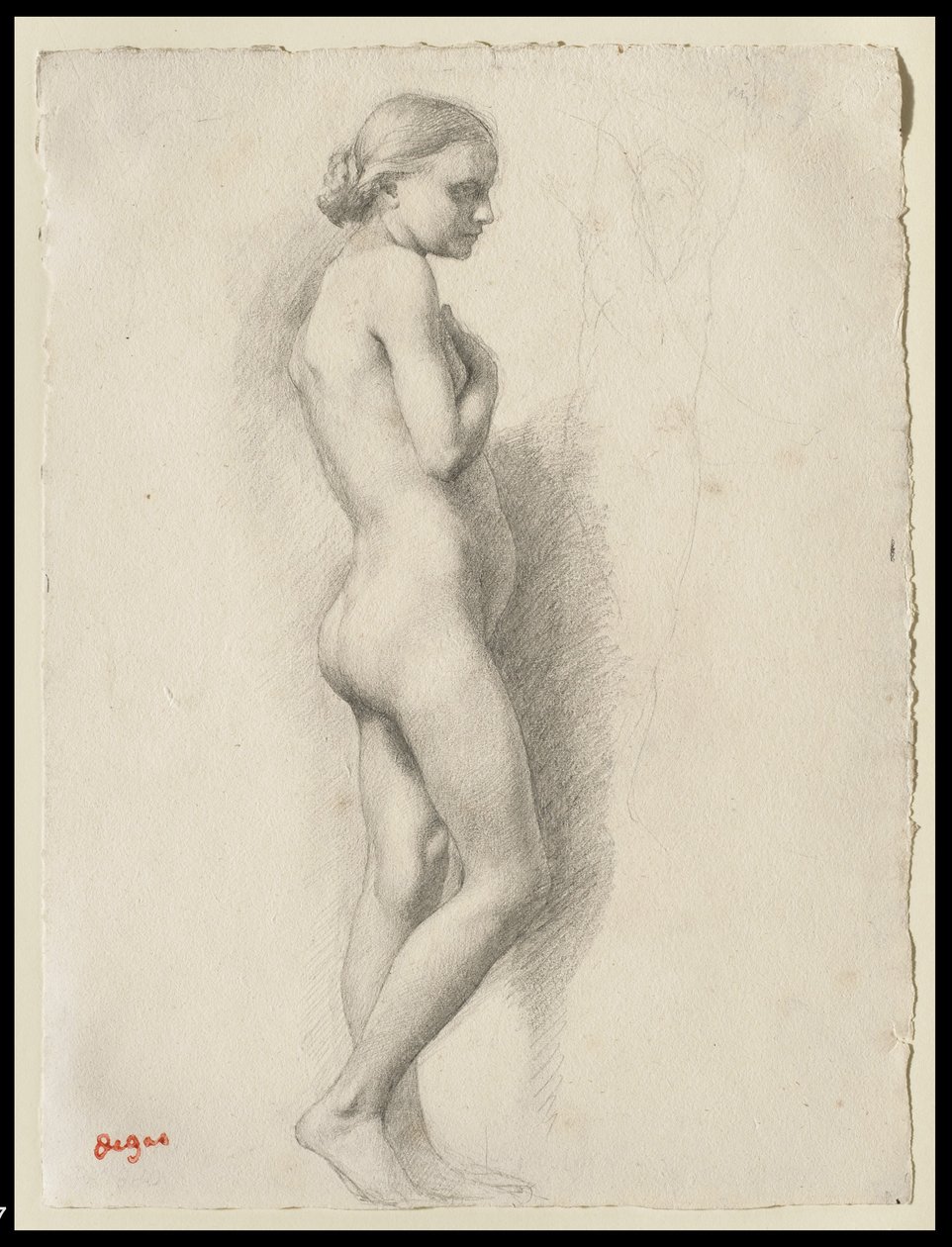Desnudo de pie, c.1860-65 de Edgar Degas