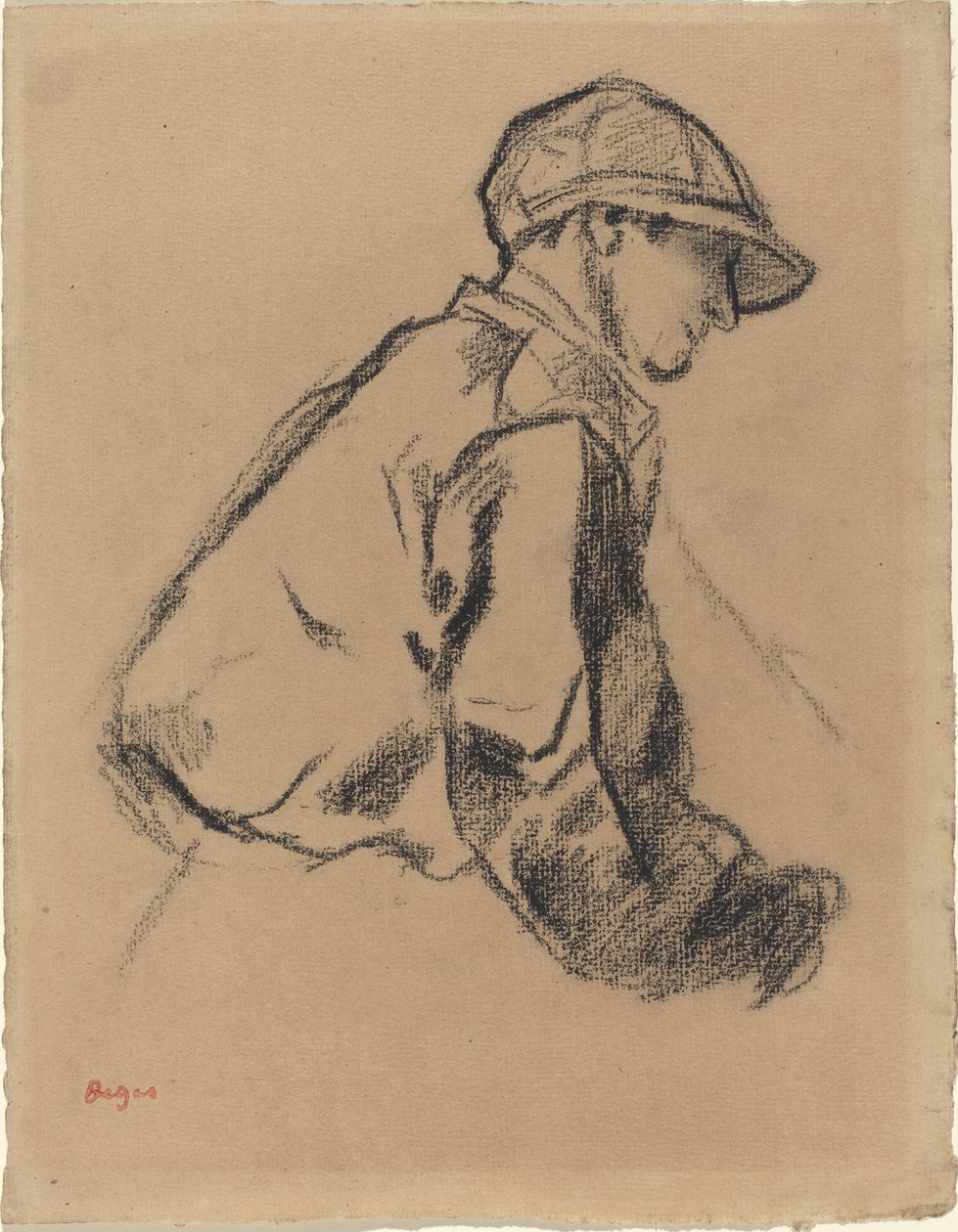 Estudio de un Jockey, c.1884 de Edgar Degas