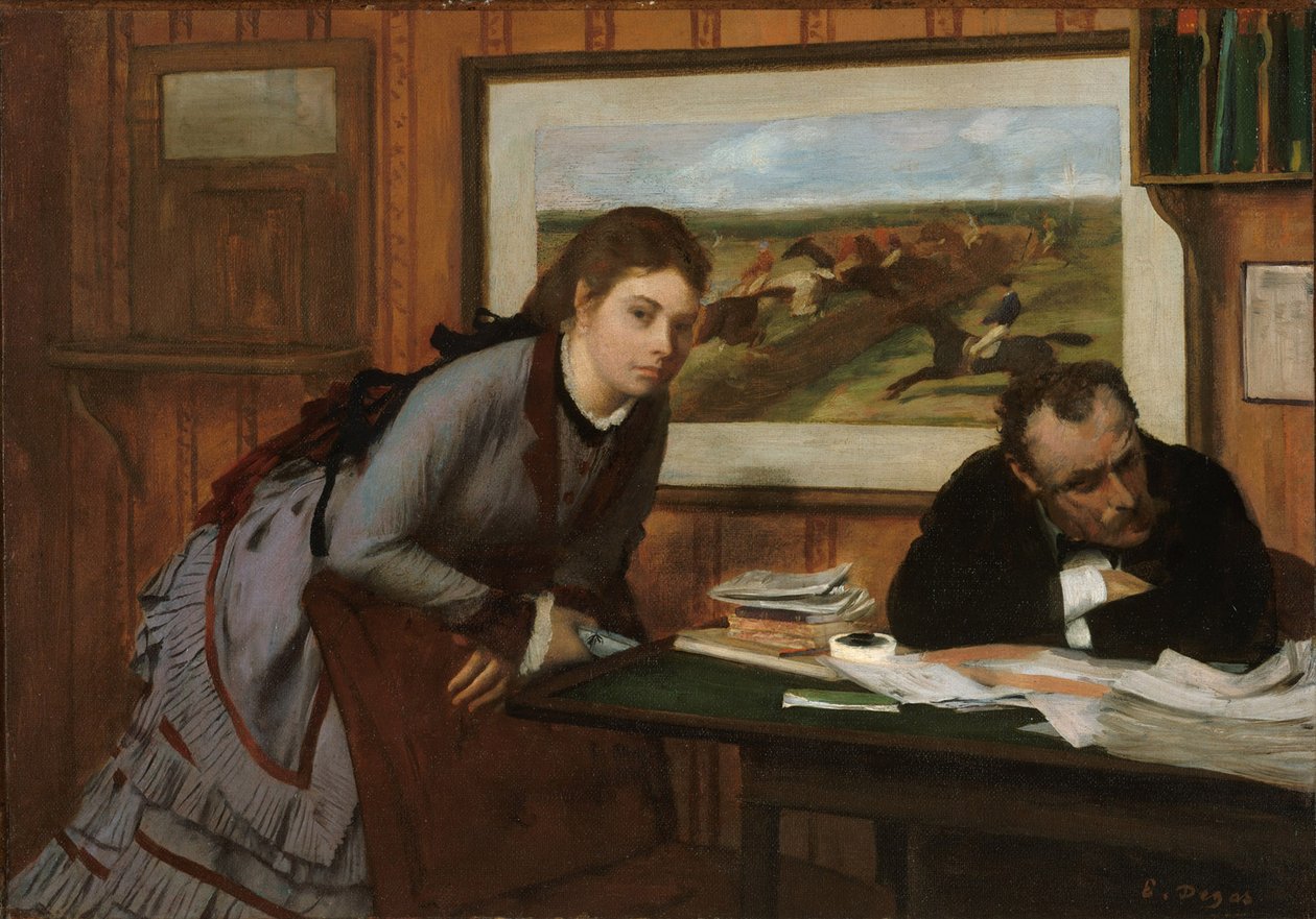 Enfurruñada, c.1870 de Edgar Degas