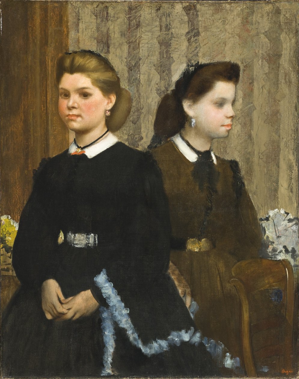 Las Hermanas Bellelli (Giovanna y Giuliana Bellelli) de Edgar Degas