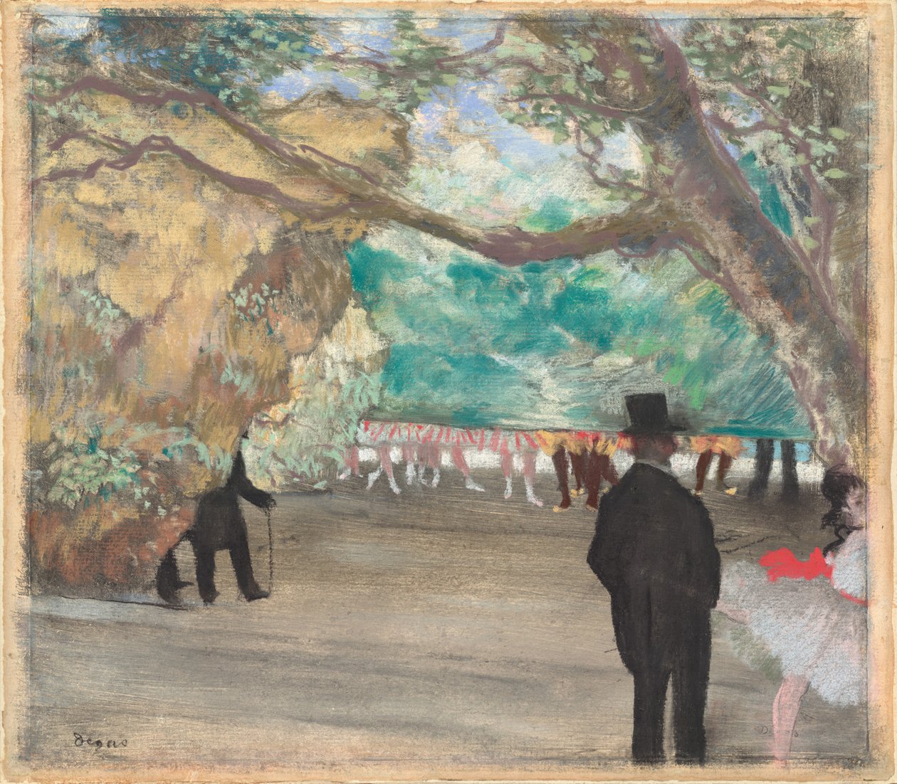 El telón, c. 1880 de Edgar Degas