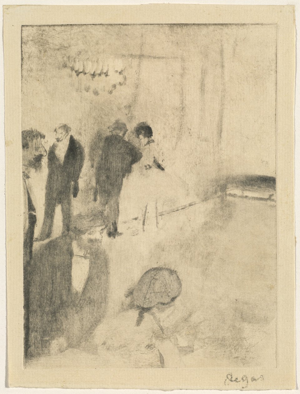 El cuarto verde, c. 1876-1877 de Edgar Degas