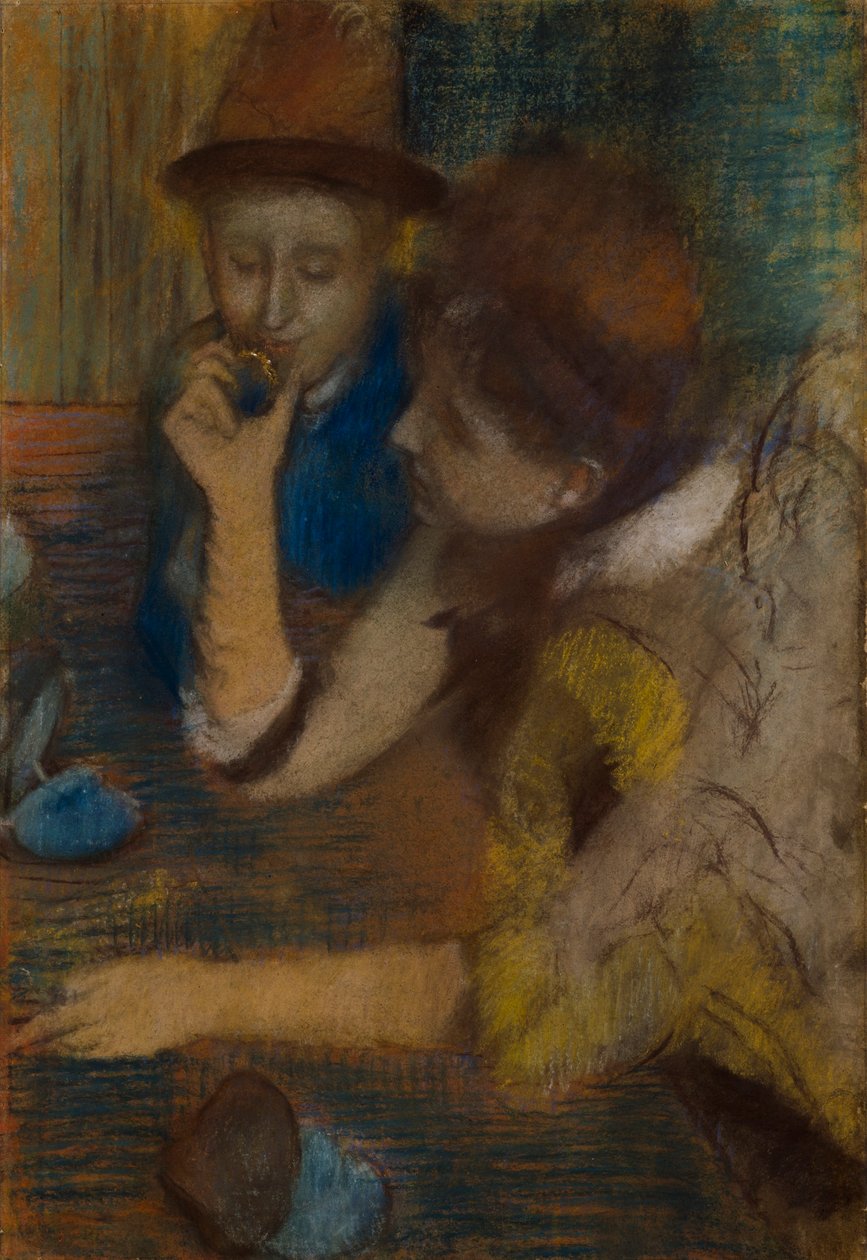 Las joyas, c.1887 (pastel sobre papel) de Edgar Degas