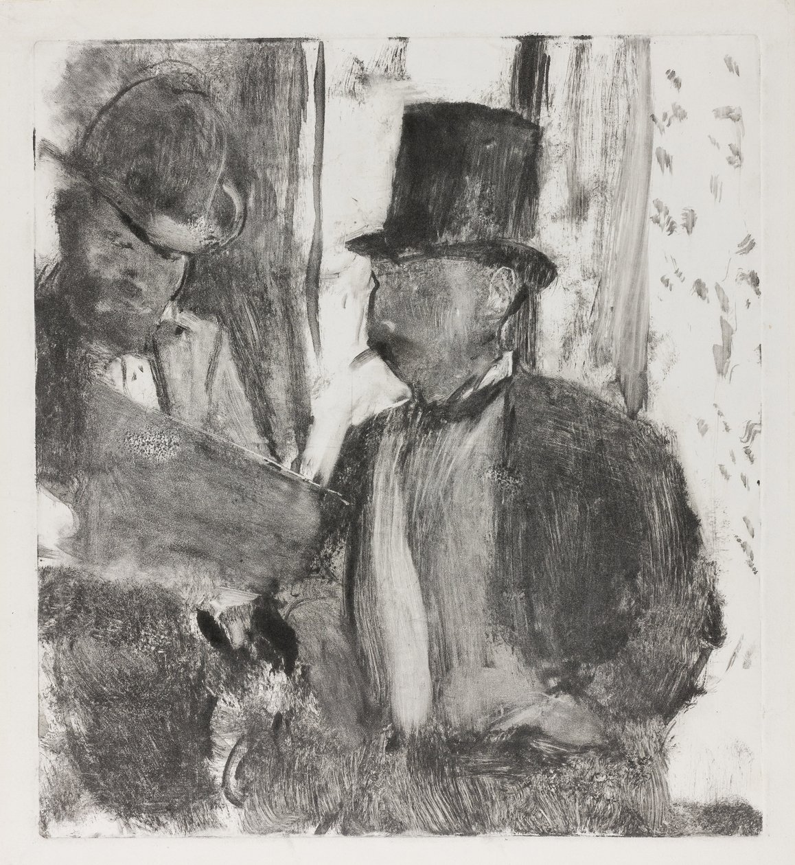 Los Dos Conocedores, c.1880 de Edgar Degas