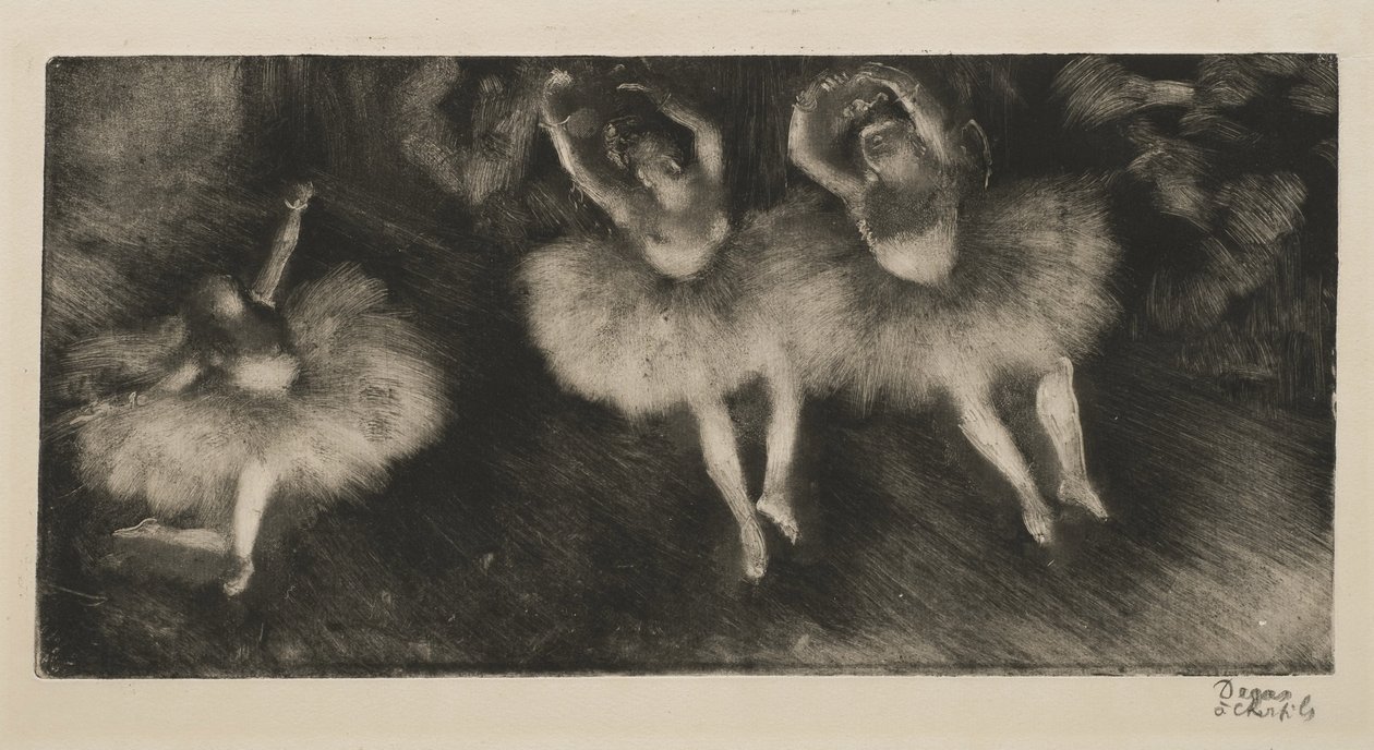 Tres Bailarinas de Ballet, c.1878 de Edgar Degas