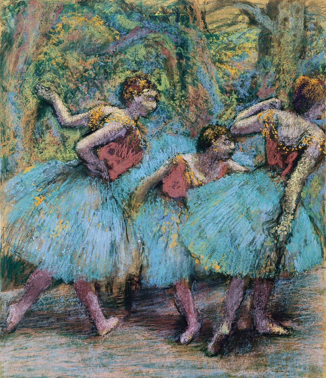 Tres bailarinas Trois danseuses, c. 1903 de Edgar Degas