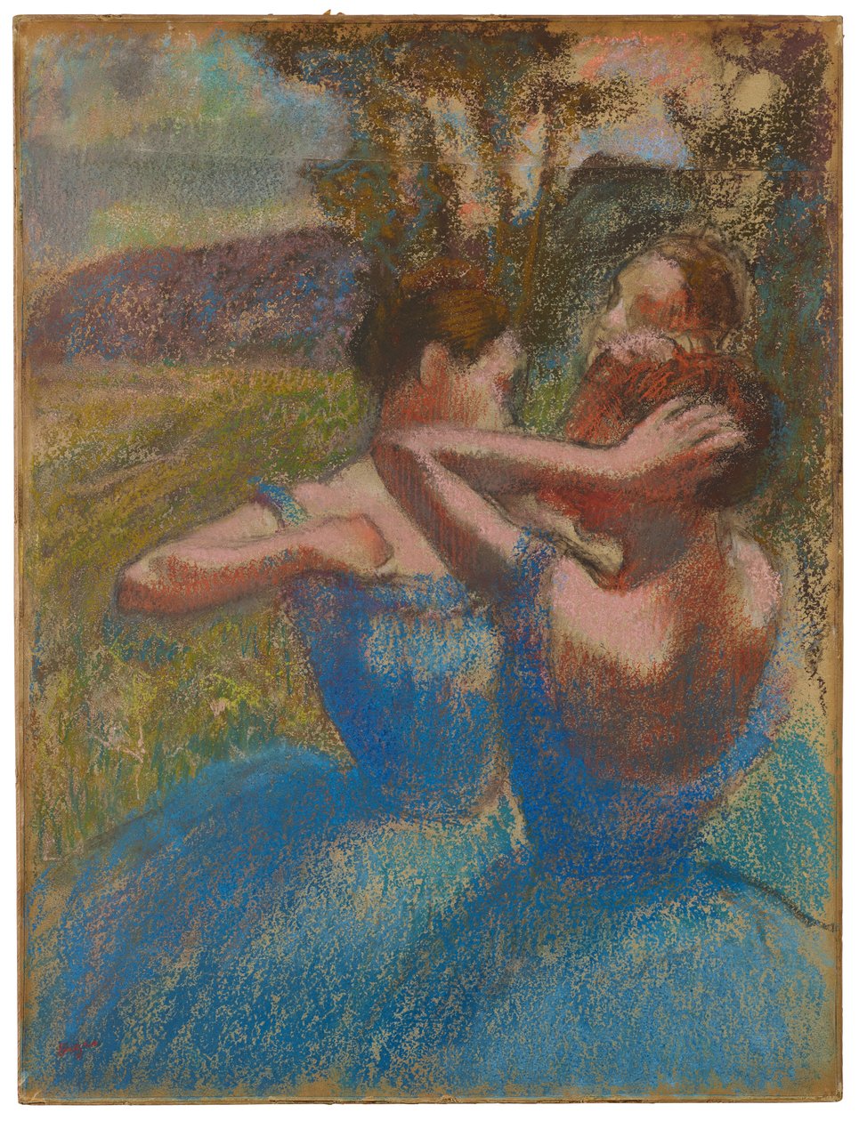 Tres bailarines, c.1897 de Edgar Degas