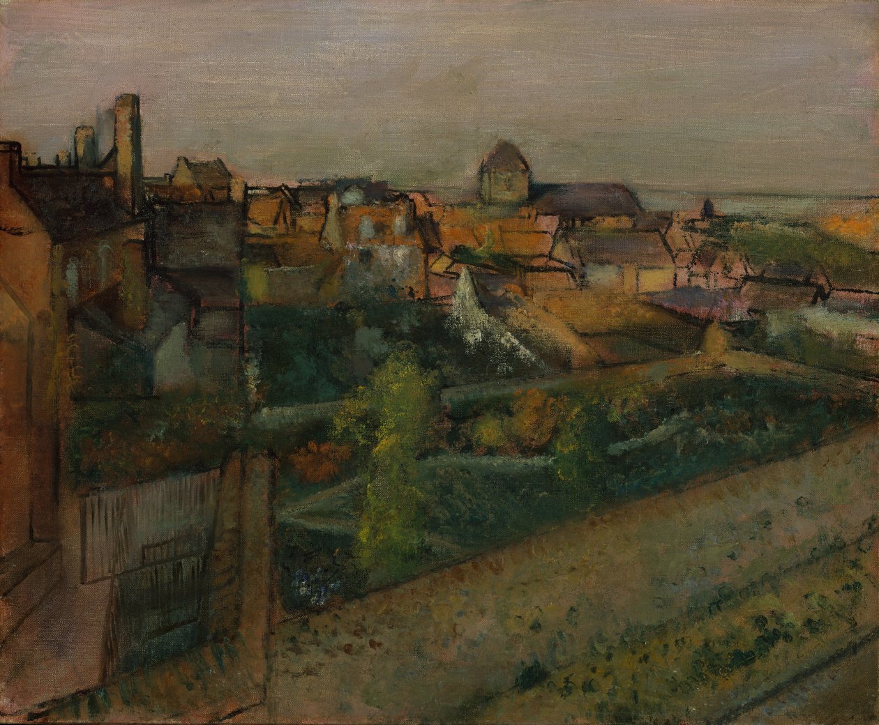 Vista de Saint-Valéry-sur-Somme, 1896-98 de Edgar Degas