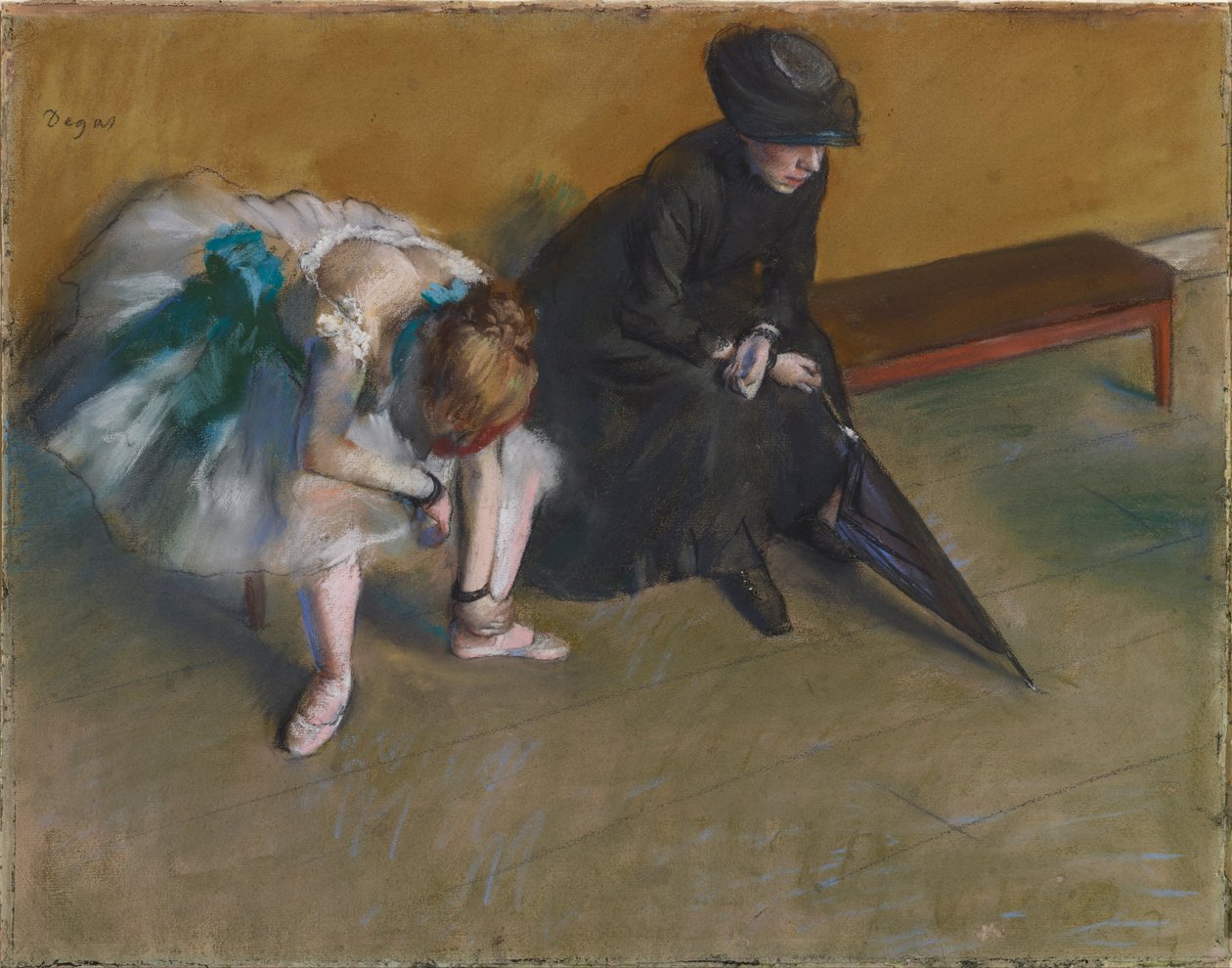 Esperando de Edgar Degas