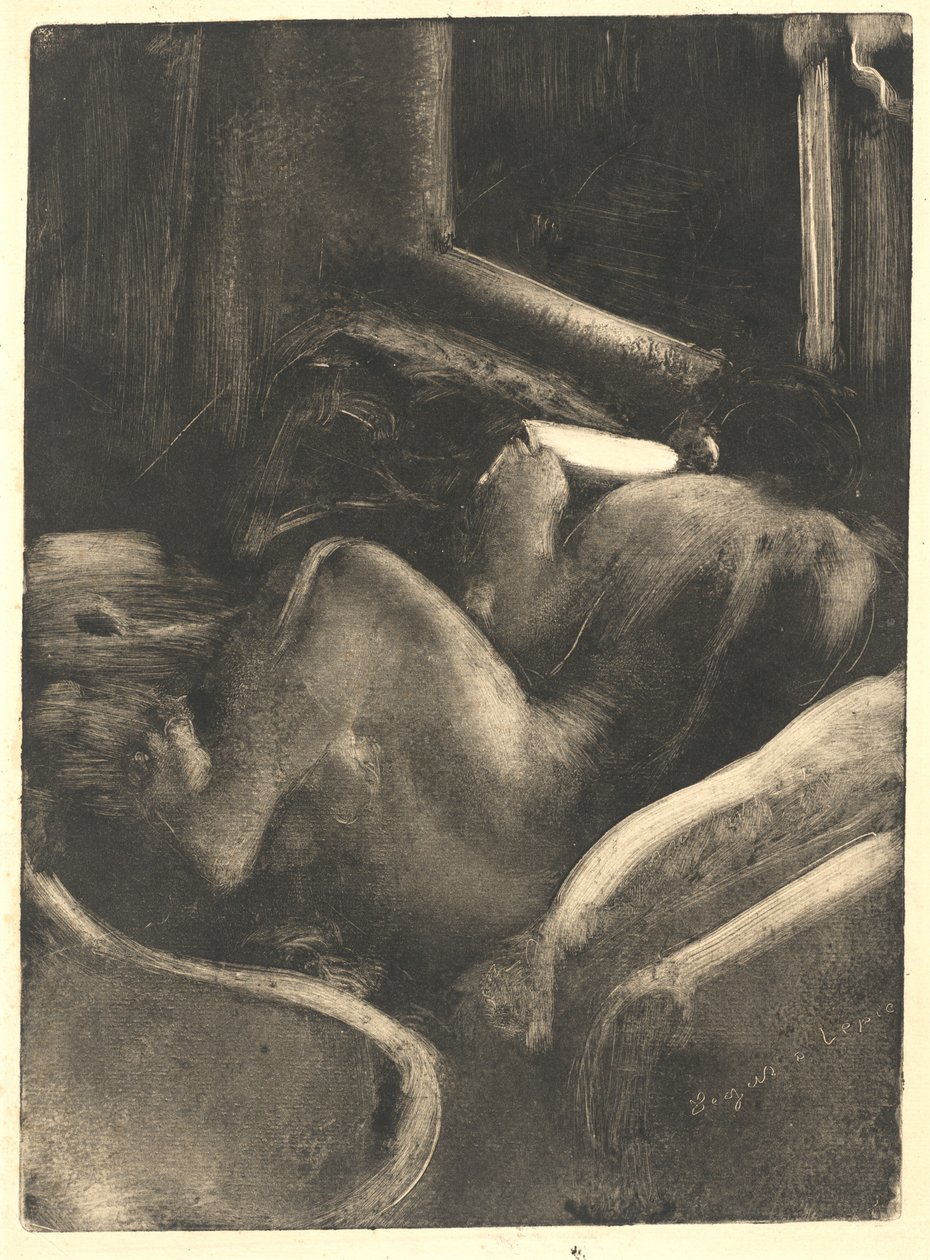 Mujer leyendo de Edgar Degas