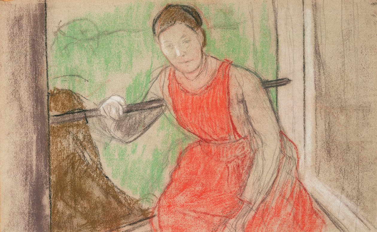 Mujer en una Ventana de Edgar Degas