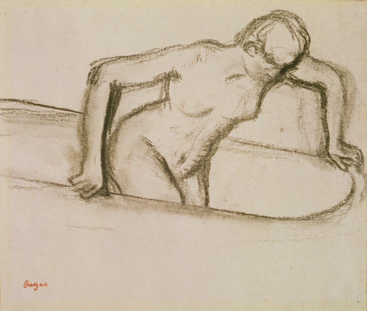 Mujer en la Tina de Edgar Degas