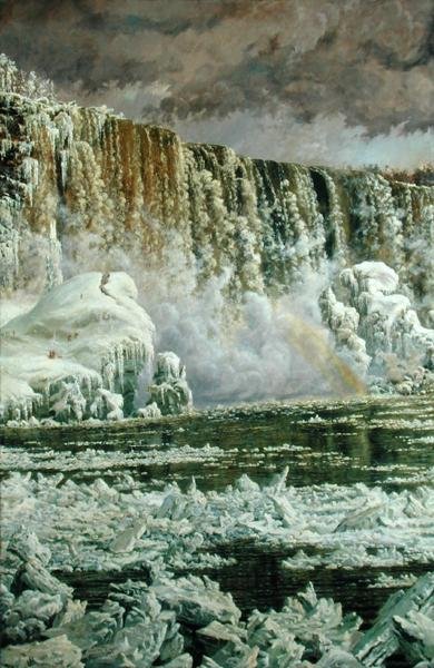 Cataratas del Niágara en invierno de Edgar Spier Cameron