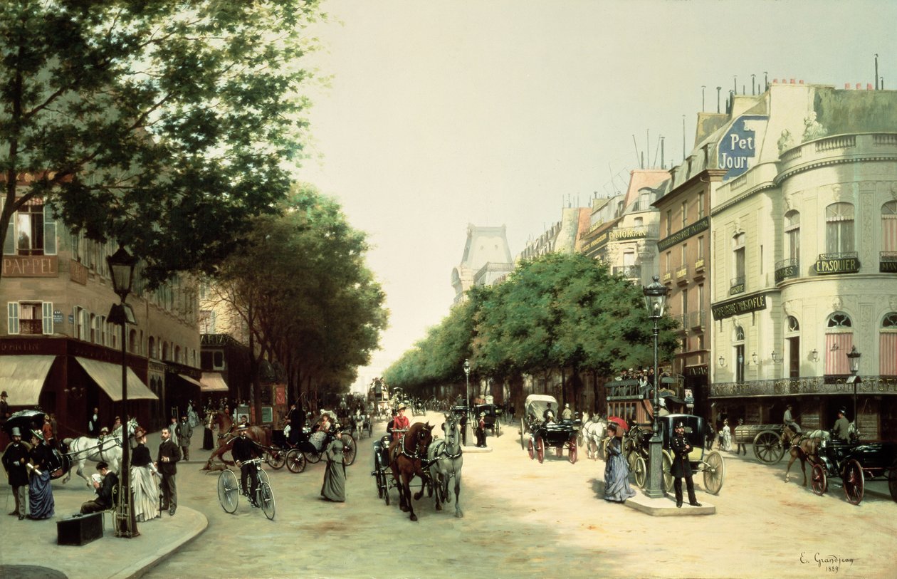 El Boulevard des Italiens de Edmond Georges Grandjean