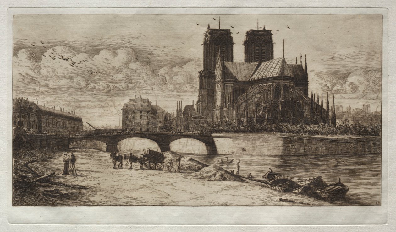 El ábside de Notre Dame de París de Edmond Gosselin