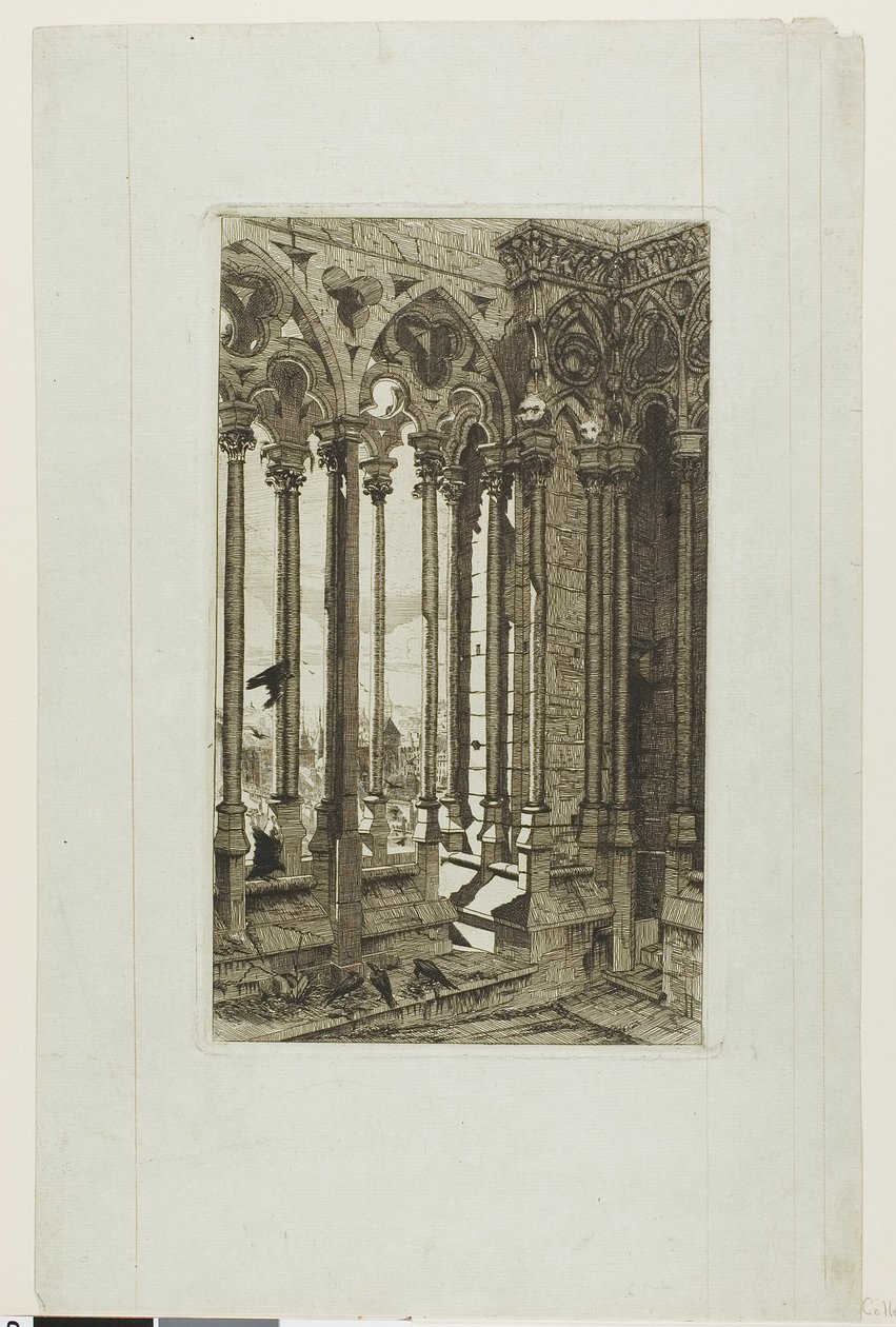 La Galería de Notre-Dame, París de Edmond Gosselin