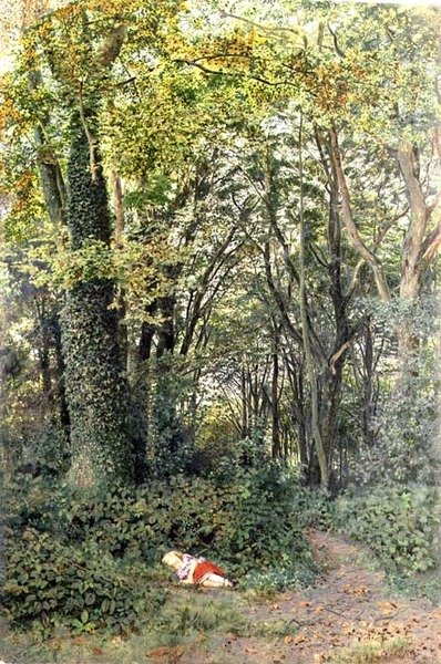 Perdido en el bosque de Edmund George Warren