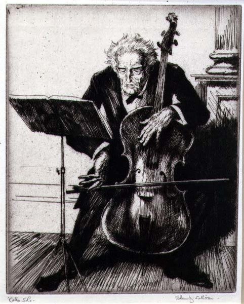 Solo de violonchelo de Edmund Joseph Sullivan