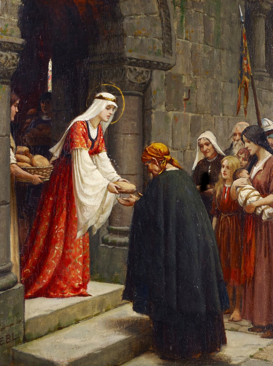 La Caridad de Santa Isabel de Hungría de Edmund Leighton