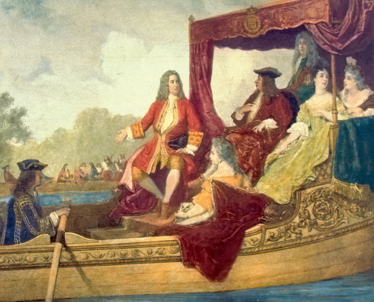 George Frideric Handel con el Rey George de Edouard Jean Conrad Hamman