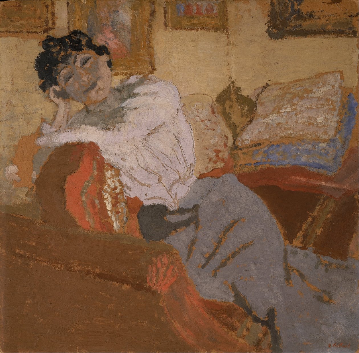 Madame Hessel en el sofá de Edouard Vuillard