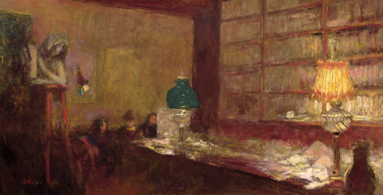La lámpara verde, c.1898 de Edouard Vuillard