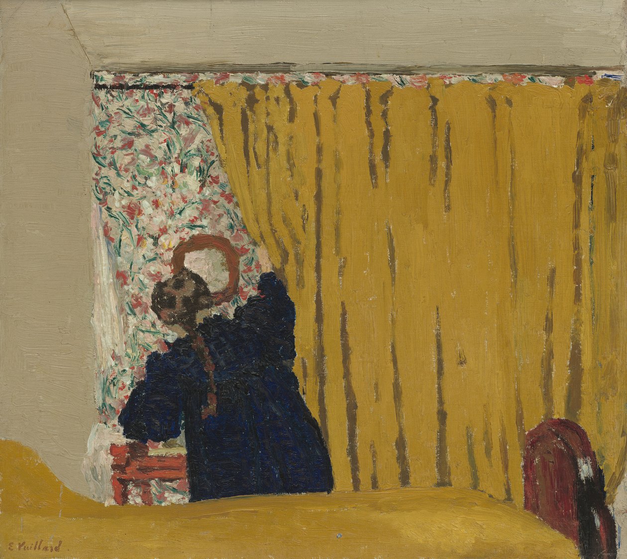 La Cortina Amarilla, c.1893 de Edouard Vuillard