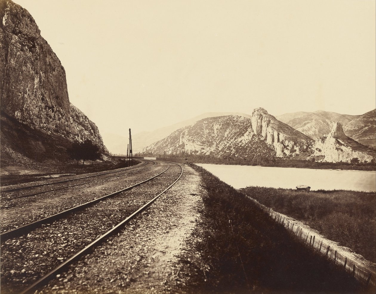Entrada al Paso de Donzère de Édouard Baldus