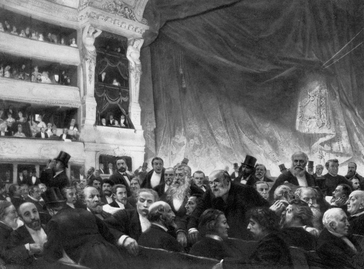 Intervalo en la Comédie-Française de Edouard Joseph Dantan