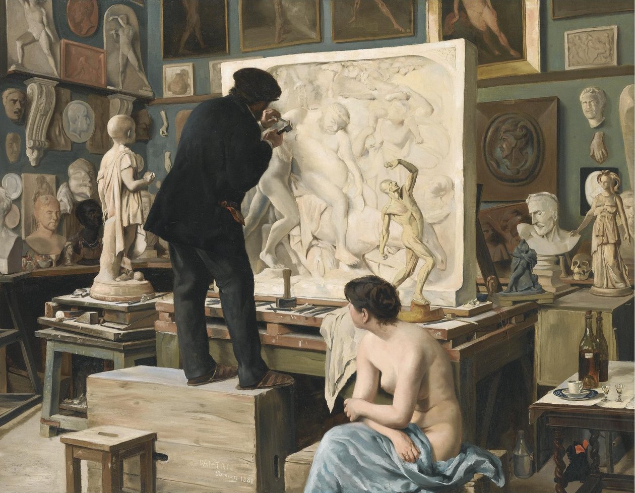 El estudio de mi padre de Edouard Joseph Dantan