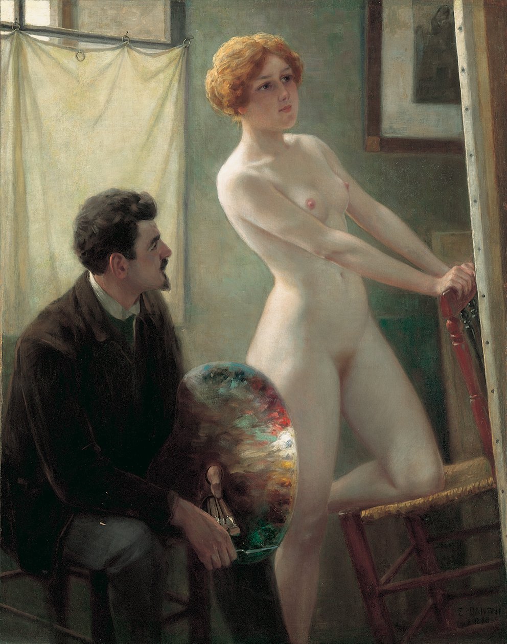 Atelier del pintor, 1885 de Edouard Joseph Dantan