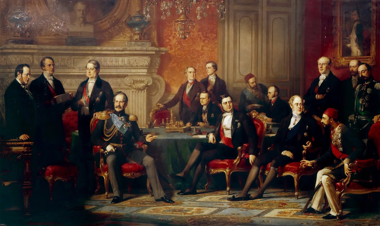 El Congreso de París en 1856 de Edouard Louis Dubufe