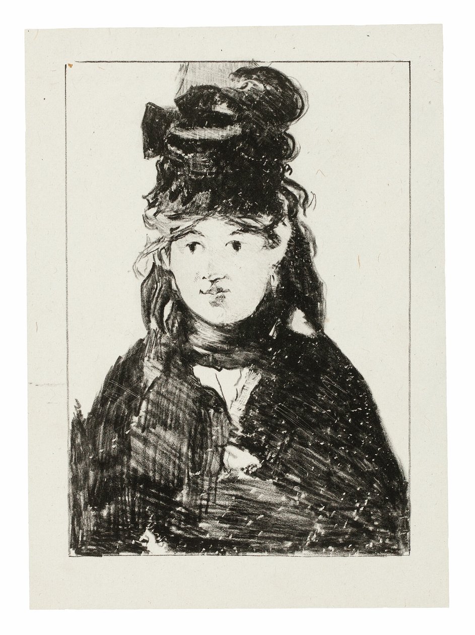 Berthe Morisot en negro de Édouard Manet