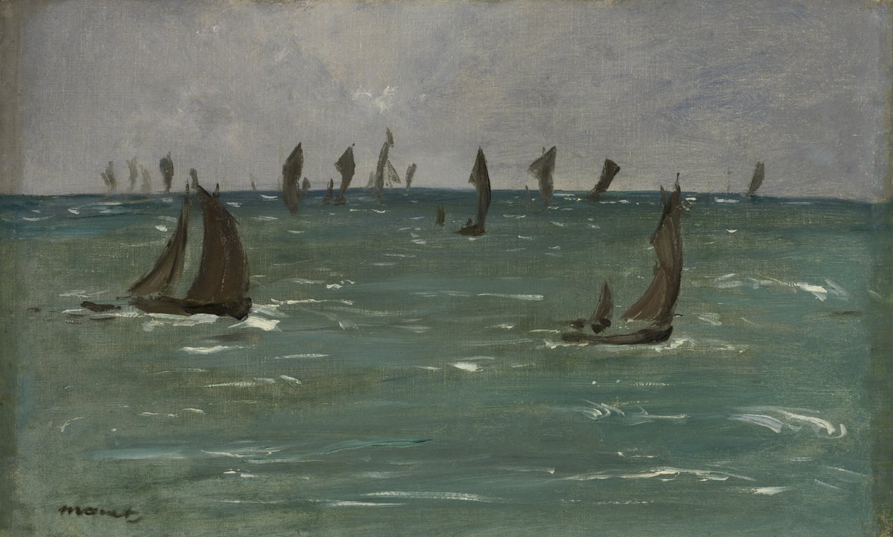 Barcos en Berck-sur-Mer de Édouard Manet
