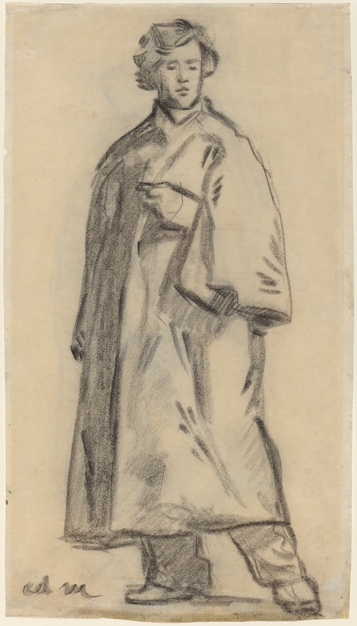 Hombre con capa [recto] de Édouard Manet