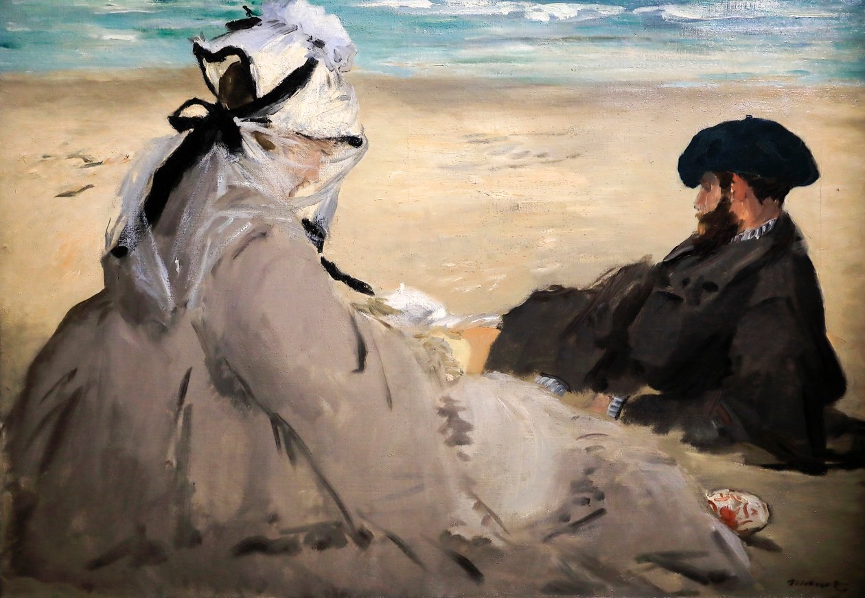 En la playa de Édouard Manet