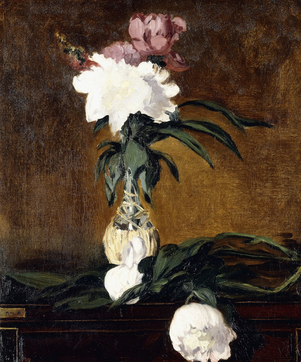 Peonías en una botella, 1864 de Édouard Manet