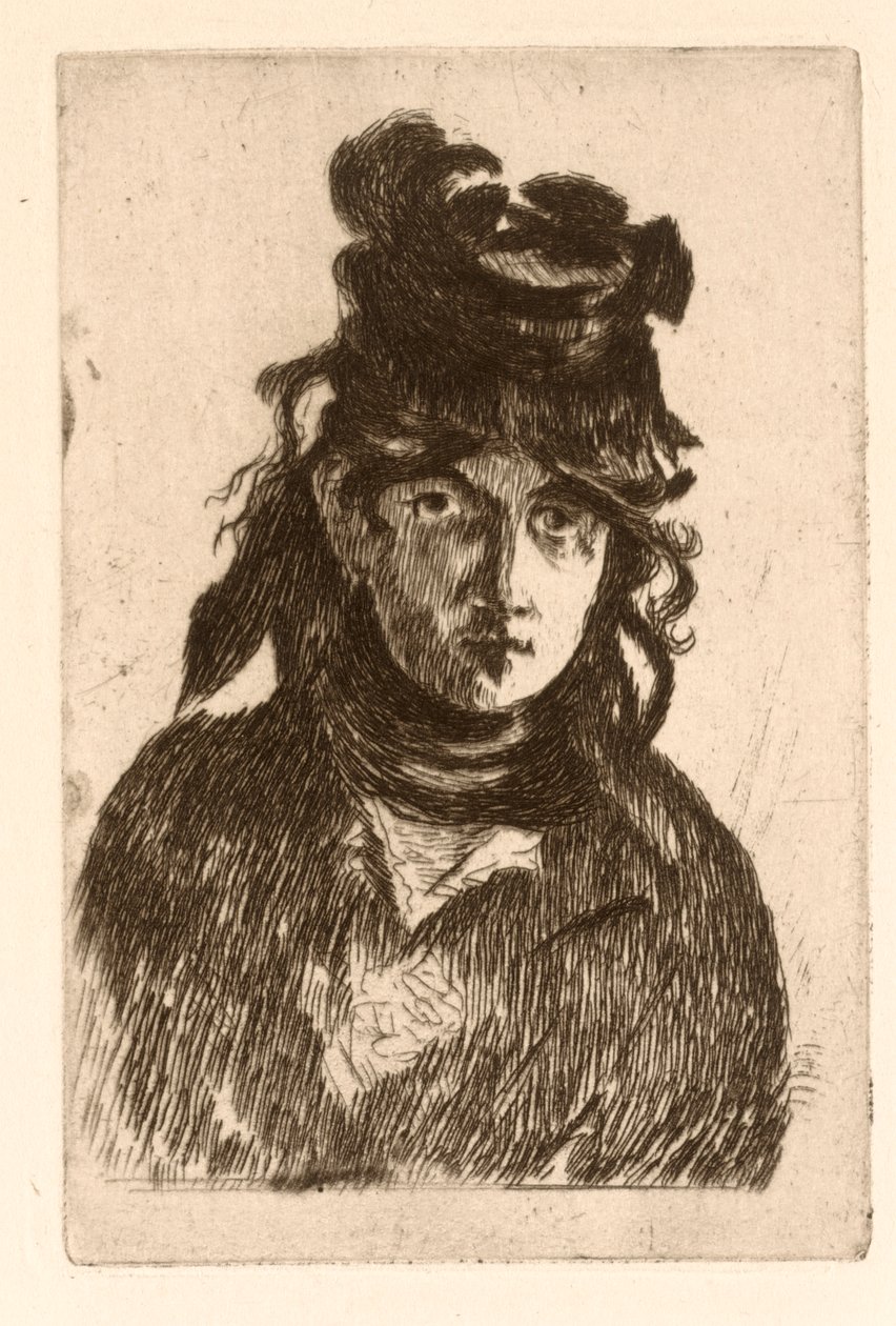 Retrato de Berthe Morisot de Édouard Manet