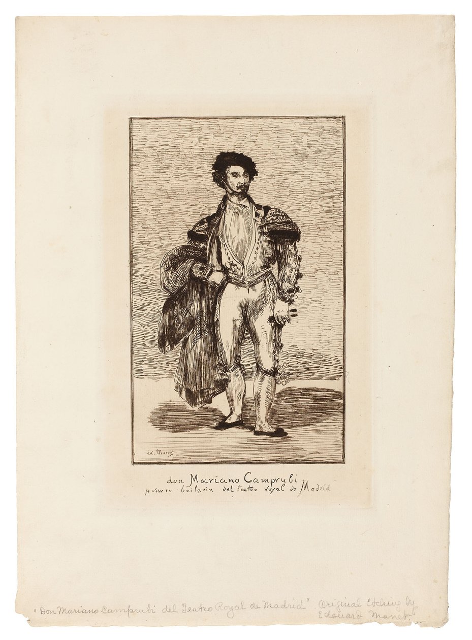 El bailarín de ballet (Don Mariano Camprubi) de Édouard Manet
