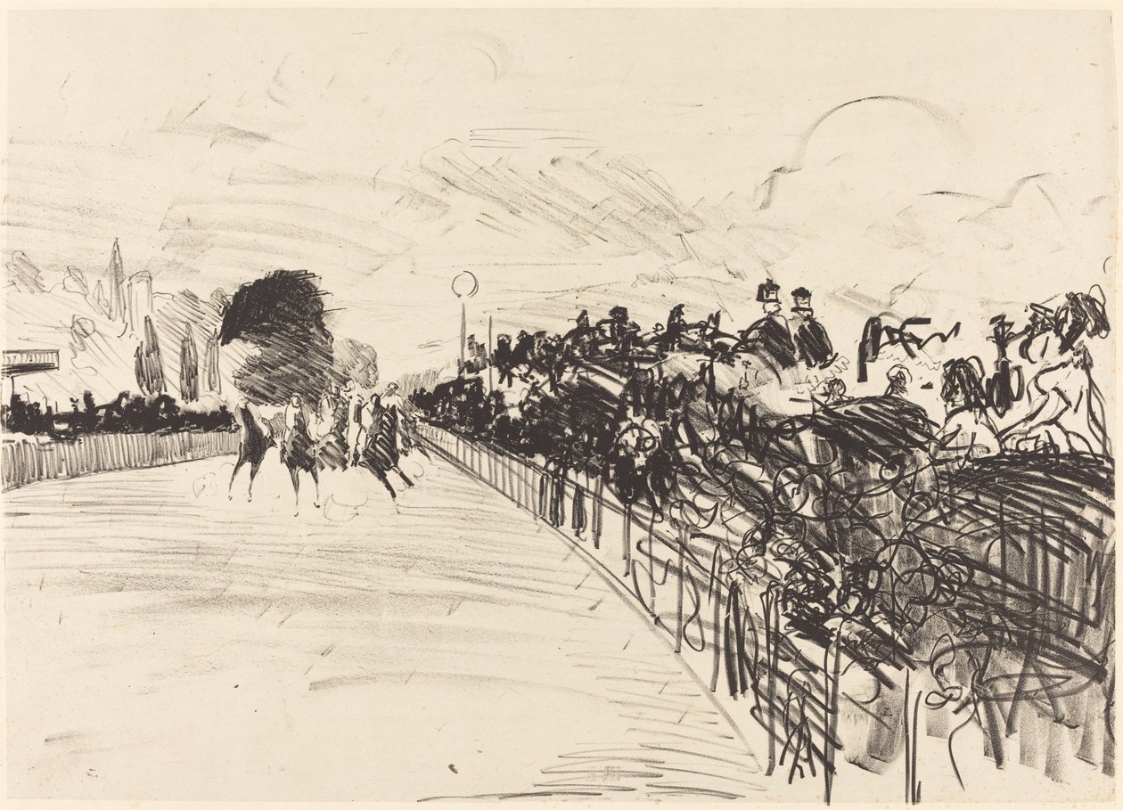 Las Carreras (Les courses) de Édouard Manet