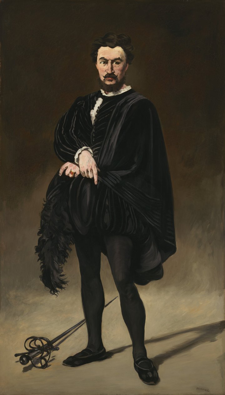 El actor trágico (Rouvière como Hamlet) de Édouard Manet