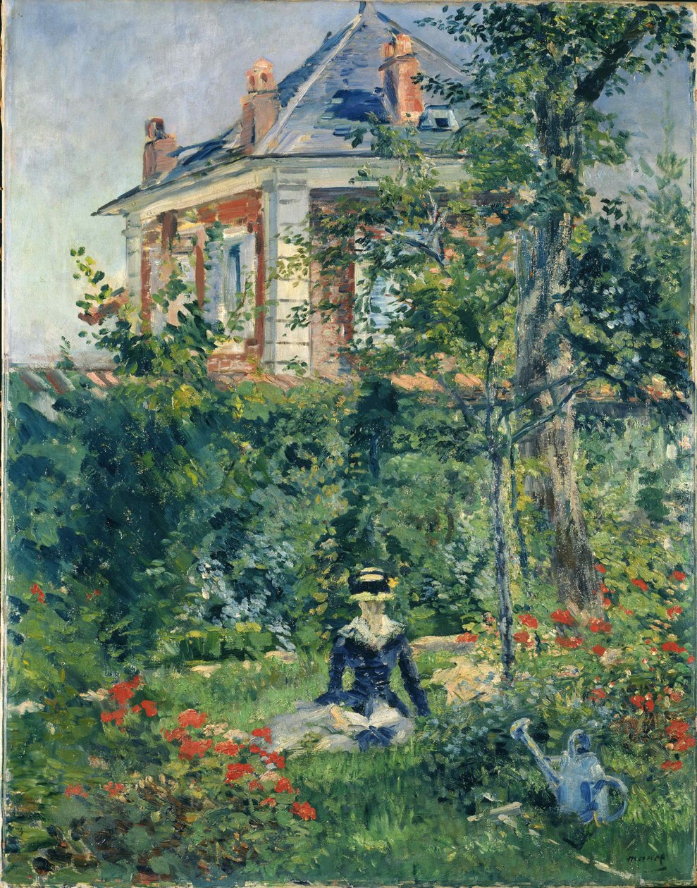 Un rincón del jardín de Bellevue, 1880 de Édouard Manet