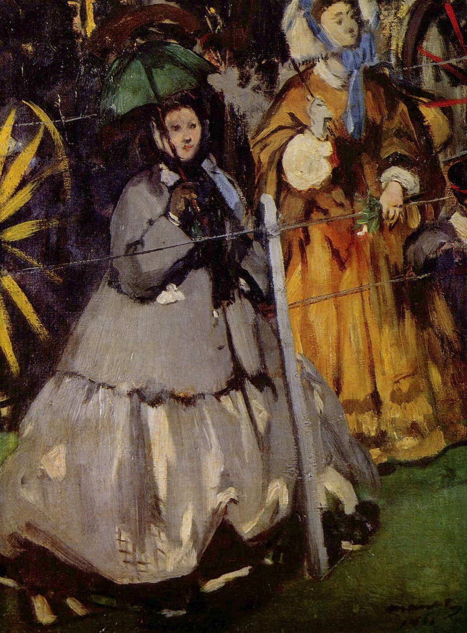 Mujeres en las carreras de Édouard Manet