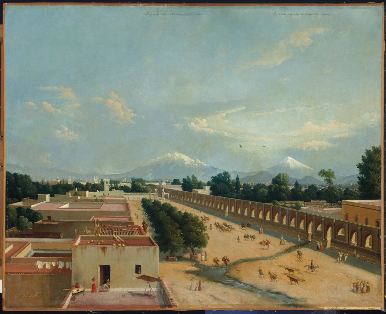 Acueducto de Chapultepec de Edouard Pingret