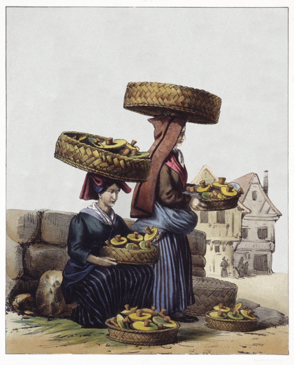 Comerciantes de setas de Edouard Pingret