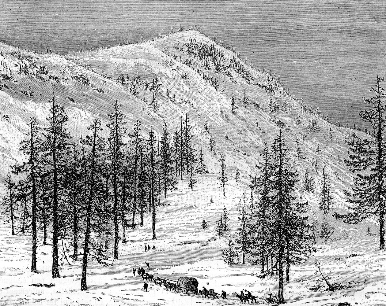 Las montañas de Sierra Nevada, EE.UU., siglo XIX de Edouard Riou