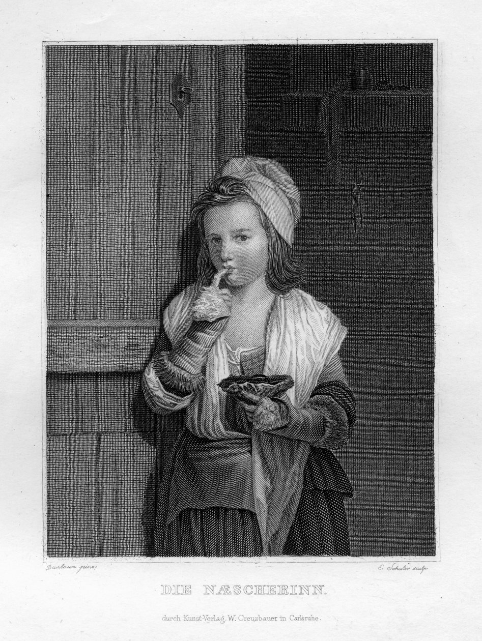 Chica Comiendo, c. 1833 de Edouard Schuler