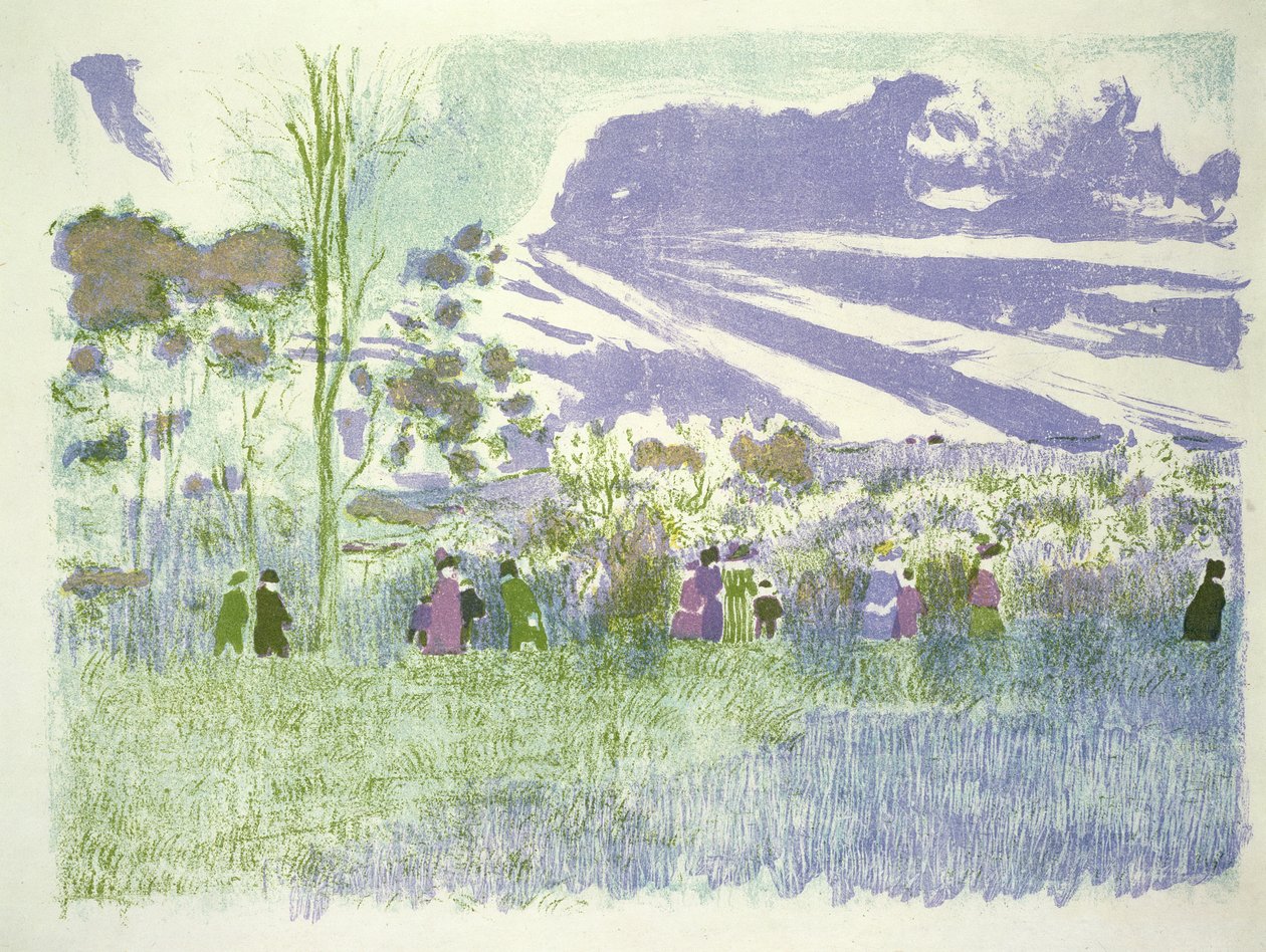 A través de los campos, 1898-99 de Edouard Vuillard